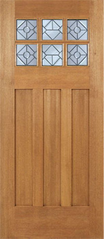 WDMA 36x84 Door (3ft by 7ft) Exterior Mahogany Randall Single Door w/ H Glass 1