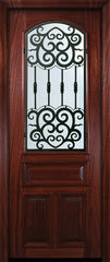 WDMA 36x96 Door (3ft by 8ft) Exterior Mahogany 36in x 96in Arch Lite Barcelona Door 2