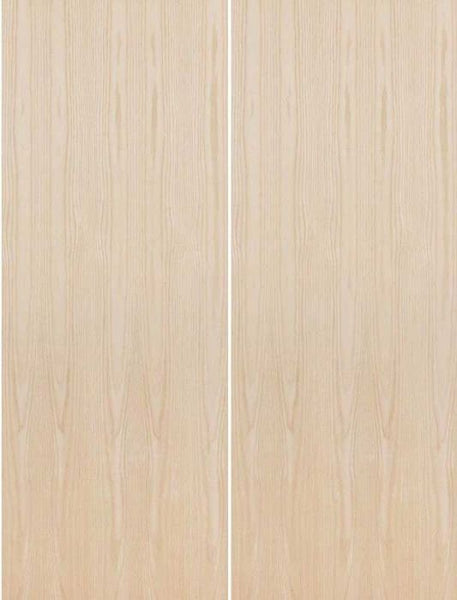 WDMA 48x84 Door (4ft by 7ft) Interior Swing Birch 84in Solid Particle Core Flush Double Door|1-3/8in Thick 1