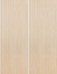 WDMA 48x84 Door (4ft by 7ft) Interior Swing Birch 84in Solid Particle Core Flush Double Door|1-3/8in Thick 1