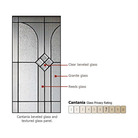 WDMA 50x80 Door (4ft2in by 6ft8in) Exterior Knotty Alder 36in x 80in 2/3 Lite Cantania Alder Door /1side 2