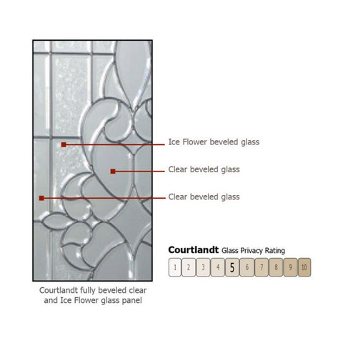 WDMA 50x80 Door (4ft2in by 6ft8in) Exterior Knotty Alder 36in x 80in Full Lite Courtlandt Alder Door /1side 2