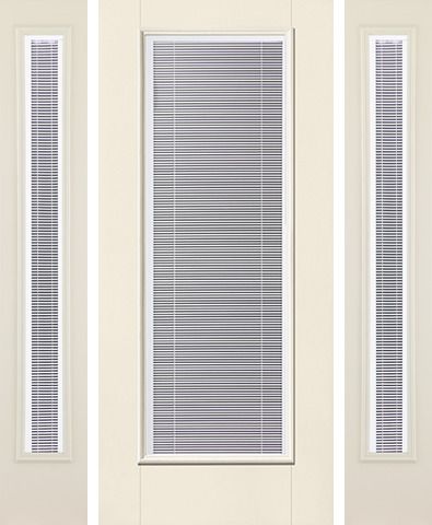 WDMA 52x80 Door (4ft4in by 6ft8in) Exterior Smooth Raise/Tilt Full Lite W/ Stile Lines Star Door 2 Sides 1