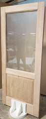 WDMA 52x96 Door (4ft4in by 8ft) French Barn Mahogany 1/2 Lite Exterior or Interior Double Door 4
