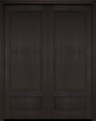 WDMA 52x96 Door (4ft4in by 8ft) Exterior Barn Mahogany 3/4 Raised Panel Solid or Interior Double Door 2