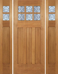 WDMA 60x84 Door (5ft by 7ft) Exterior Mahogany Randall Single Door/2side w/ H Glass 1