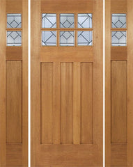 WDMA 60x84 Door (5ft by 7ft) Exterior Mahogany Randall Single Door/2side w/ Q Glass 1