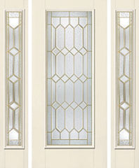WDMA 62x80 Door (5ft2in by 6ft8in) Exterior Smooth CrystallineTM Full Lite W/ Stile Lines Star Door 2 Sides 1