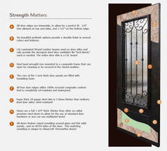 WDMA 64x80 Door (5ft4in by 6ft8in) Exterior 80in ThermaPlus Steel Remington Full Lite Double Door 2