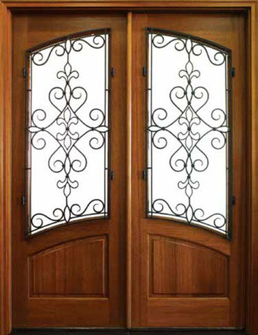 WDMA 68x78 Door (5ft8in by 6ft6in) Exterior Mahogany Gilford Double Aberdeen 1