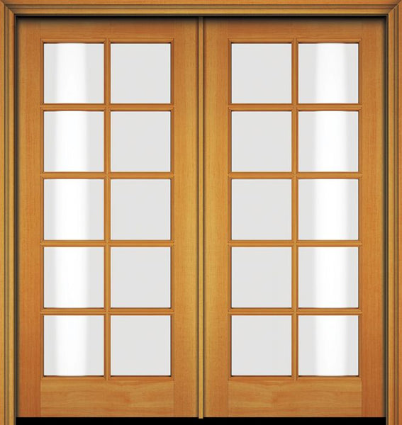 WDMA 68x80 Door (5ft8in by 6ft8in) French Fir 84in 10 Lite Double Door 1