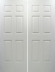WDMA 68x96 Door (5ft8in by 8ft) Interior Barn Smooth 96in Colonist Solid Core Double Door|1-3/8in Thick 1