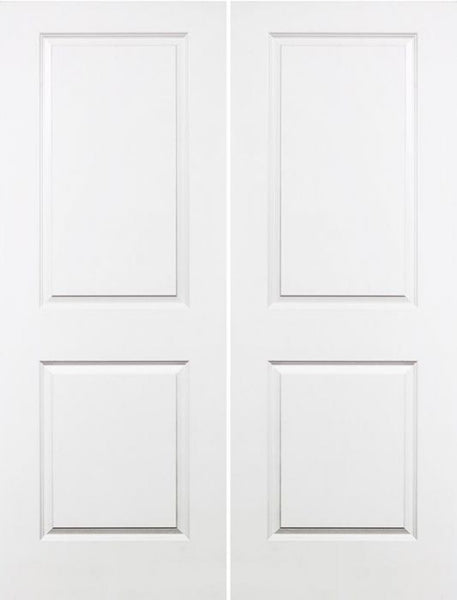 WDMA 68x96 Door (5ft8in by 8ft) Interior Barn Smooth 96in Carrara Solid Core Double Door|1-3/4in Thick 1