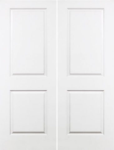 WDMA 68x96 Door (5ft8in by 8ft) Interior Barn Smooth 96in Carrara Solid Core Double Door|1-3/4in Thick 1