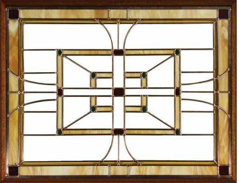 WDMA 74x80 Door (6ft2in by 6ft8in) Exterior Mahogany Rosedale Leaded Glass Single/2Sidelight Tuscany 2