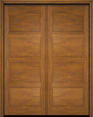 WDMA 84x84 Door (7ft by 7ft) Interior Swing Mahogany Arch Top 4 Panel Transitional Exterior or Double Door 2