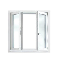 white vinyl outswing casement windows america style pvc/upvc window for sale on China WDMA