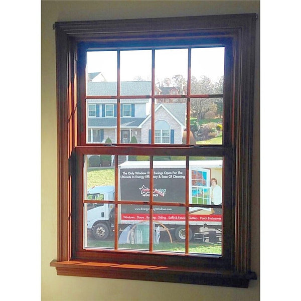 wood grain single hung window custom double hung windows from China on China WDMA