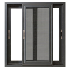 wooden grain frame aluminum sliding window built in blinds on China WDMA